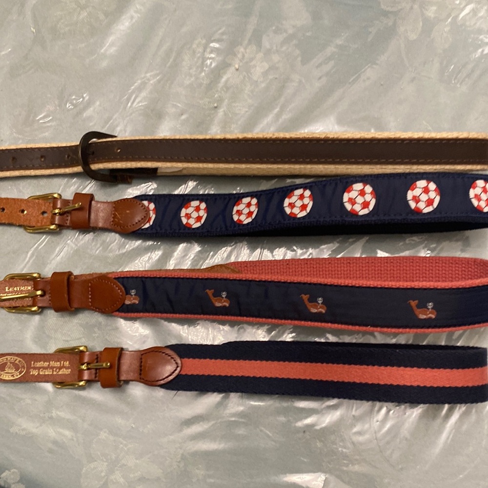 Boys belts Leather Man Limited Top Grain Leather size 22/24/26